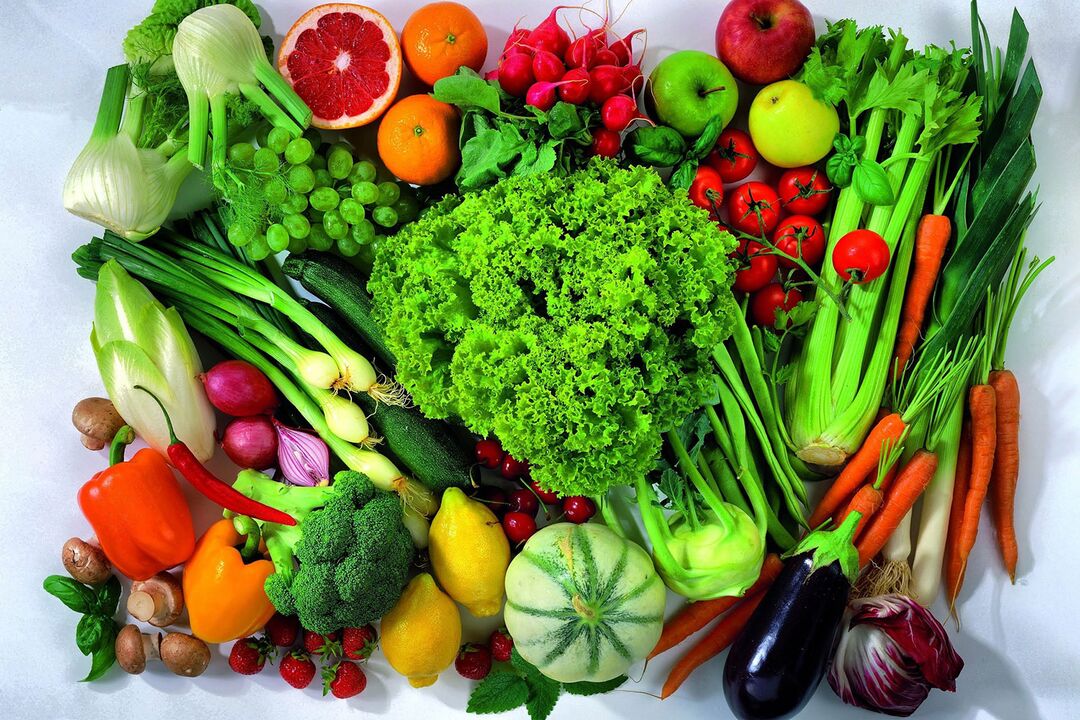 frutta e verdura per la potenza